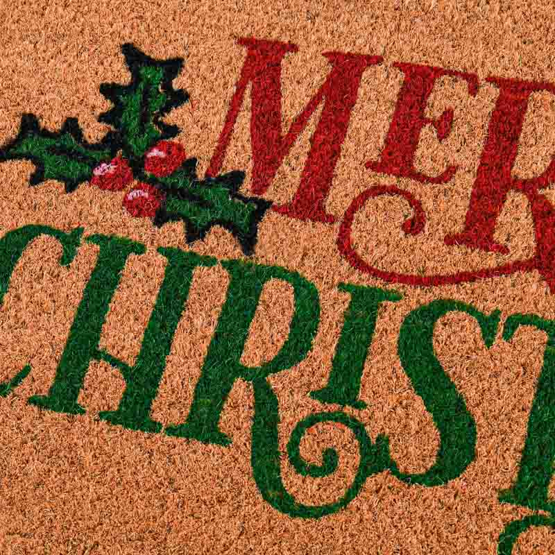 Tapis 'Merry Christmas' en coco