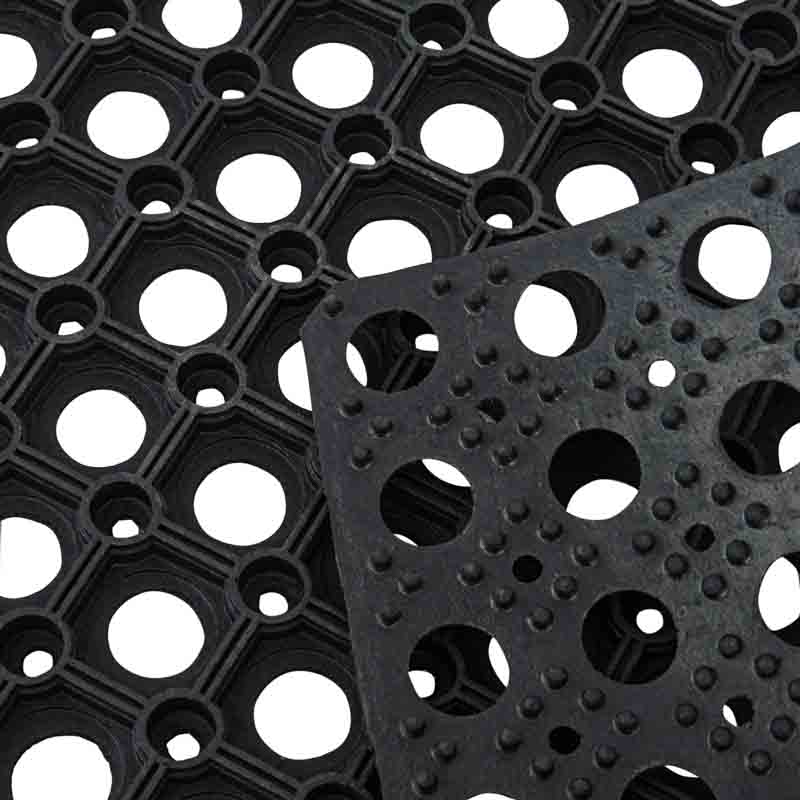 Tapis ajouré cercles