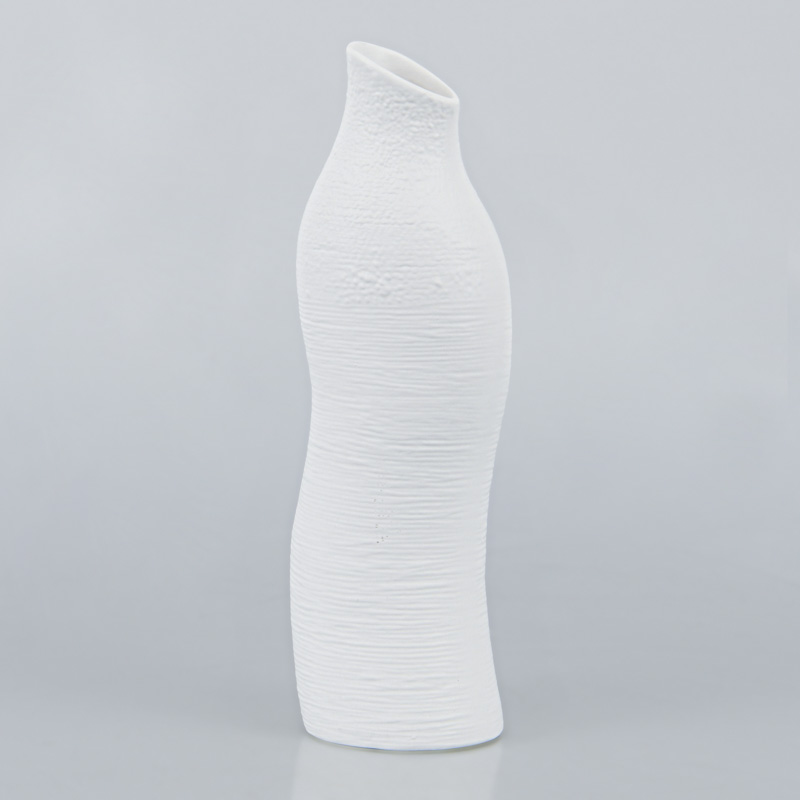 Vase en céramique 'Ballerina' blanc 