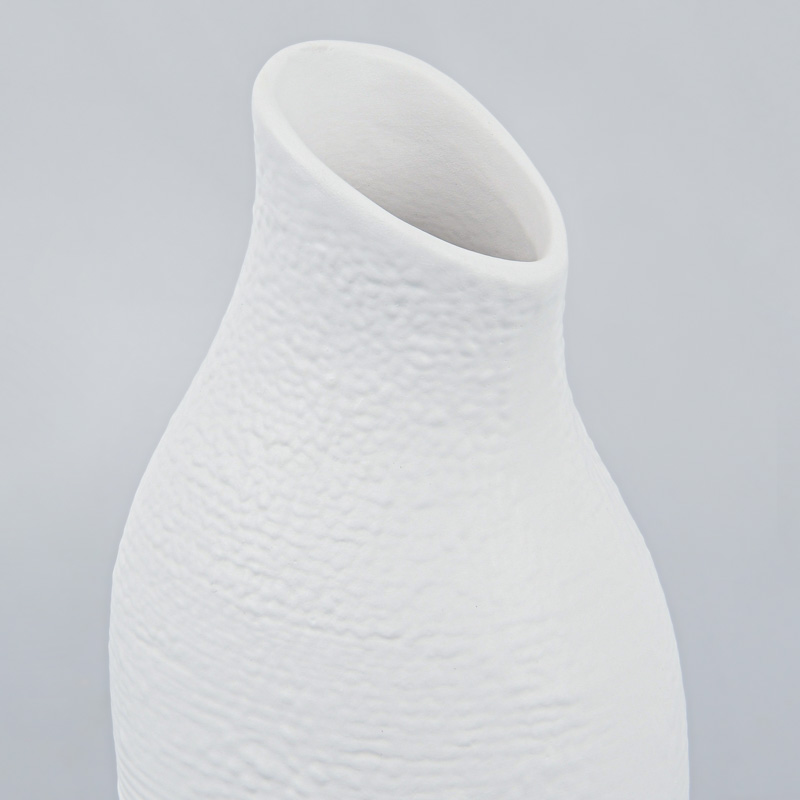 Vase en céramique 'Ballerina' blanc 