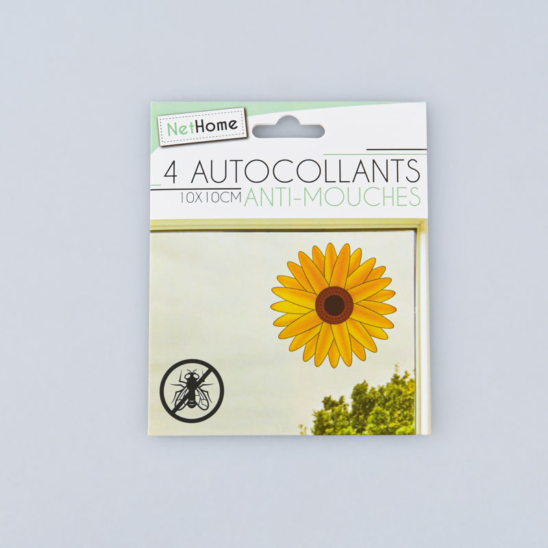 4 autocollants anti mouches