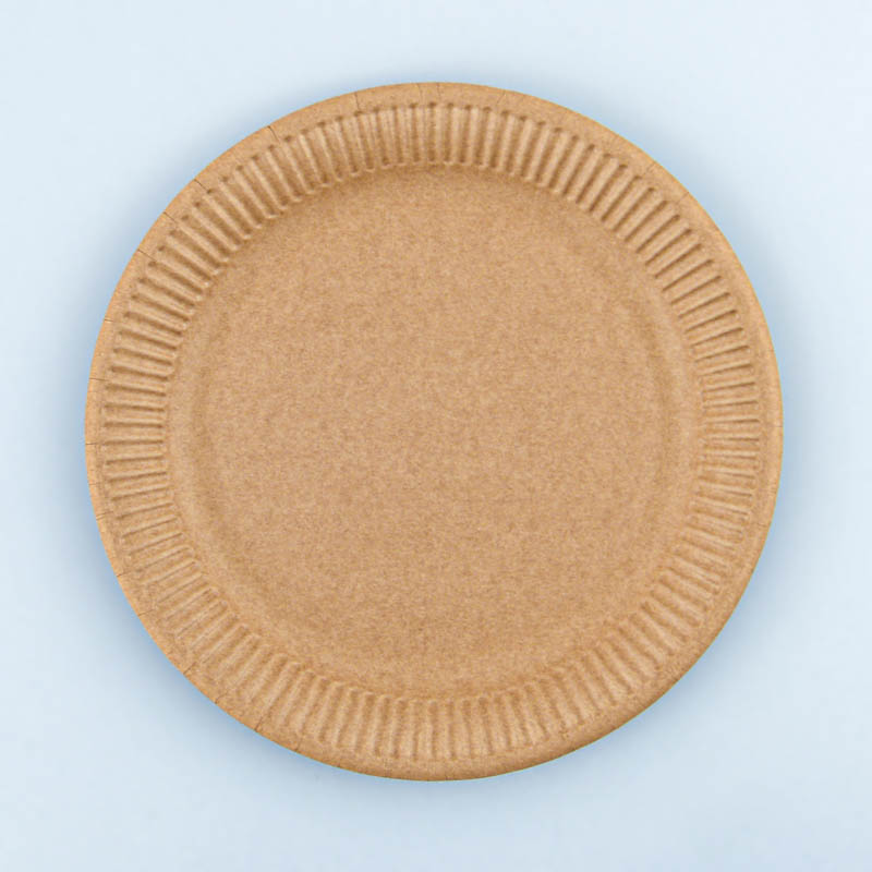 50 assiettes rondes 'Gappy' kraft