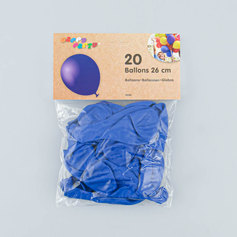 20 ballon gappy party bleu