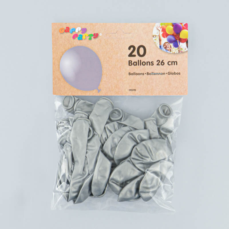 20 ballon gappy party gris