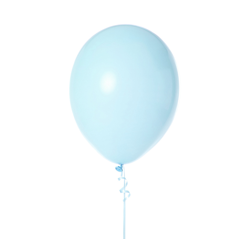 20 ballon gappy party bleu ciel