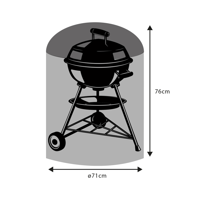 Housse de protection pour barbecue rond