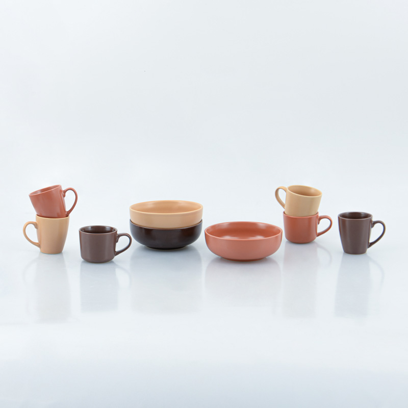 Poke bowl 'Marocchino' marron en grès