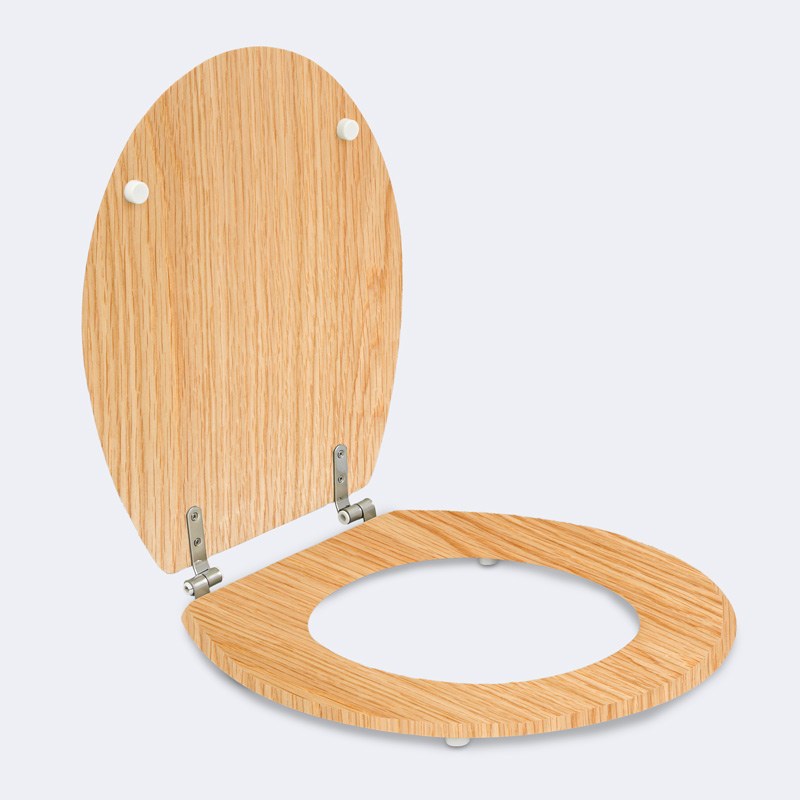Abattant WC imitation bambou beige