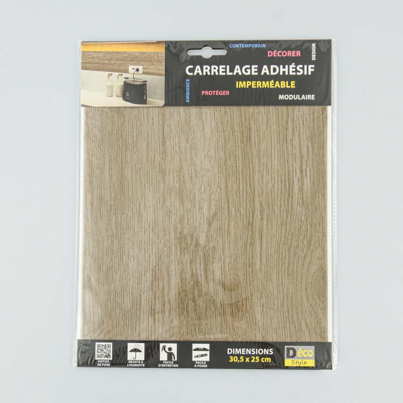 Carrelage adhésif 3D cèdre