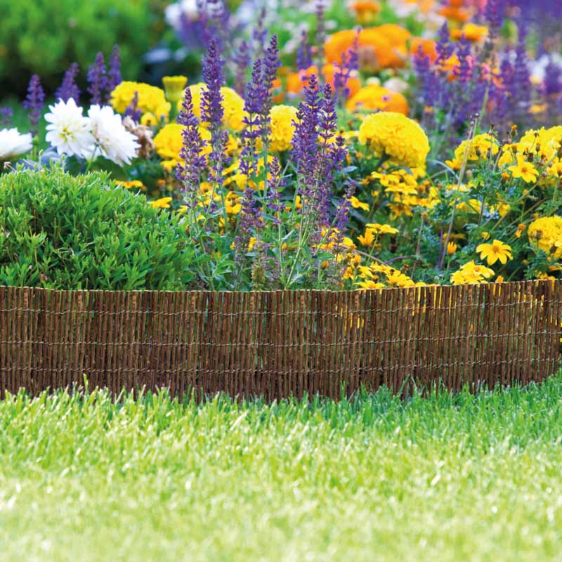 Bordure de jardin en saule