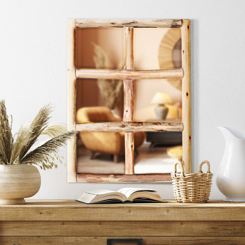 Miroir en bois