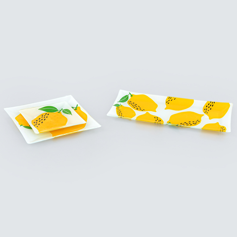 Assiette multiusages citron jaune 