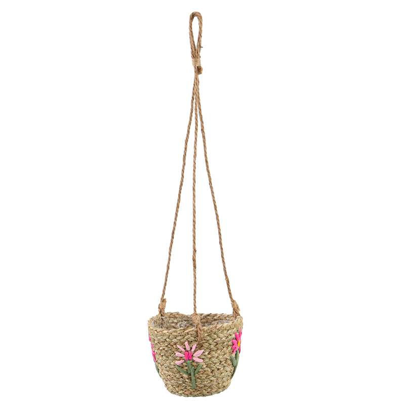 Panier à suspendre petites fleurs