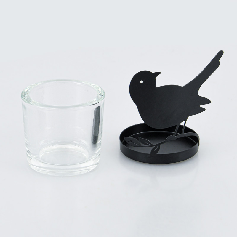 Photophore oiseau noir