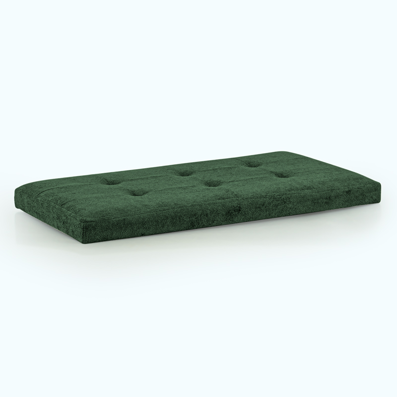 Banc de rangement pliable 'Luxury' vert foncé