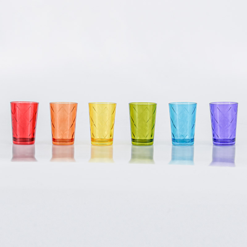 Lot de 6 verres colorés 'Mevsim' 20cl 