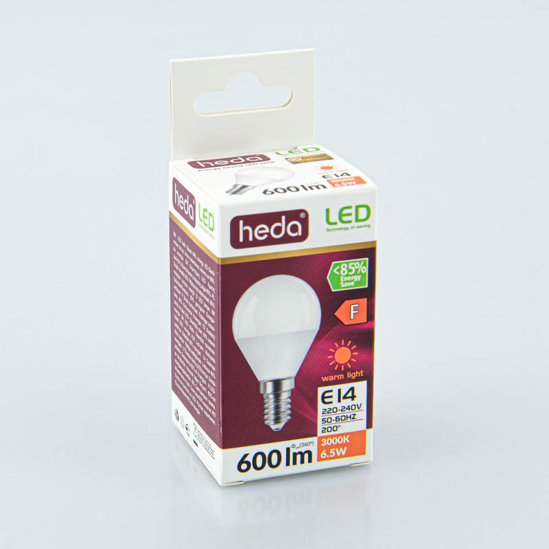 Ampoule ronde 'Heda' E14