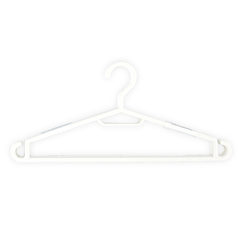 Lot de 5 cintres en plastique blanc