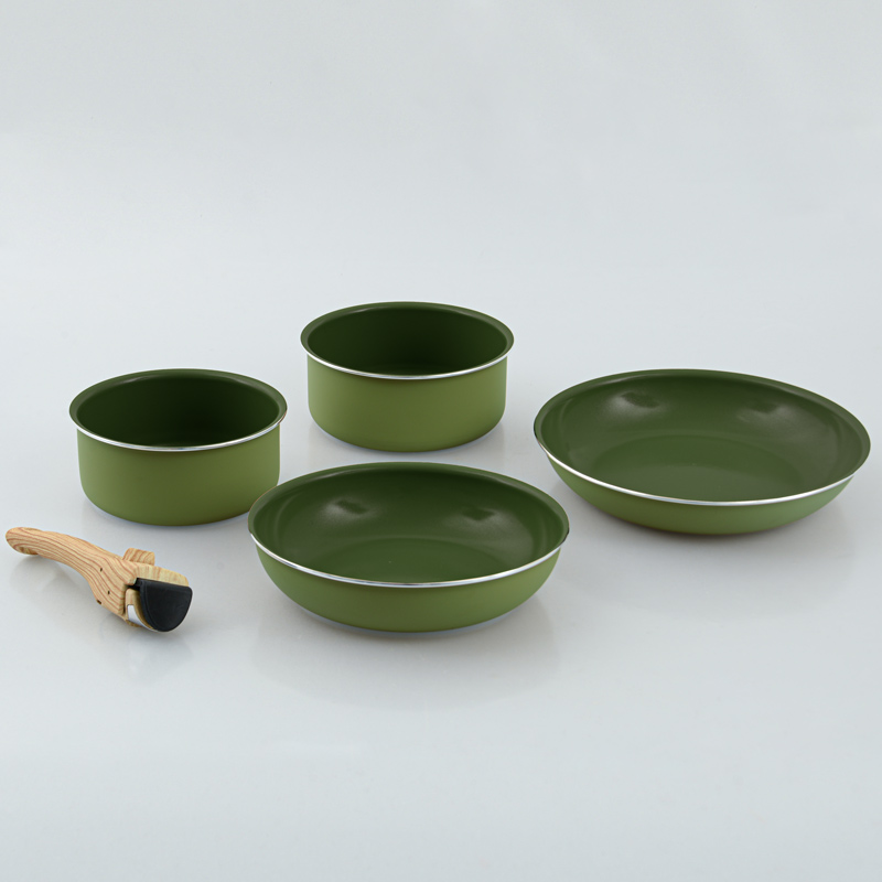 Set 5 pièces cuisson olive