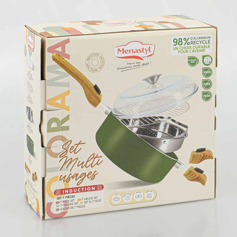 Set culinaire multi-usages olive