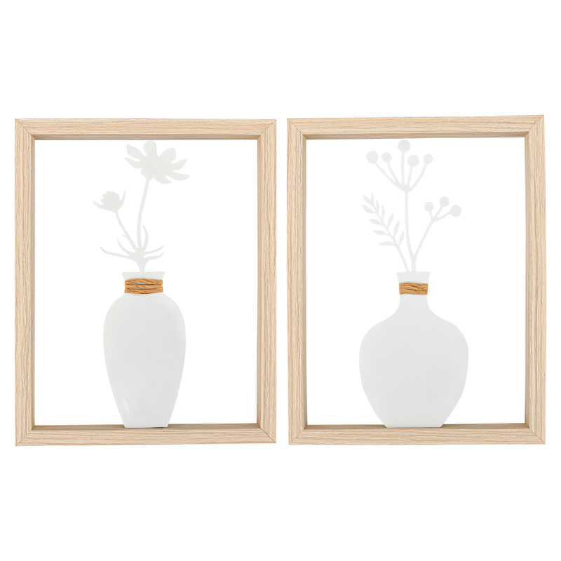 Cadre décoratif vase 