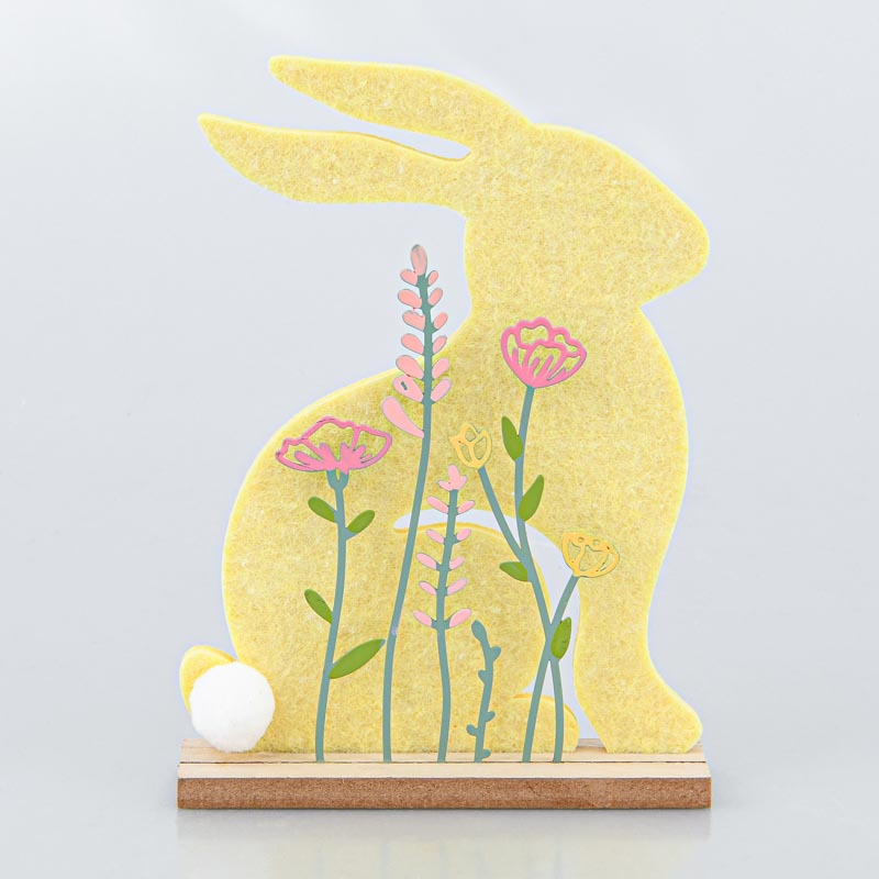 Lapin feutrine jaune