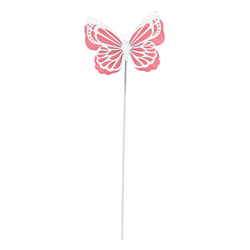Pique papillon en métal peint 