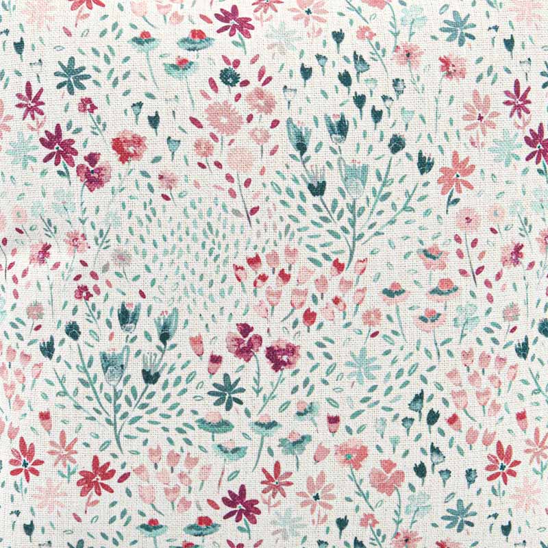 Coussin décoratif  imprimé 'Anthea' bleu rose