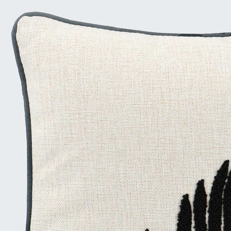 Coussin décoratif  imprimé 'Inaya' marron 