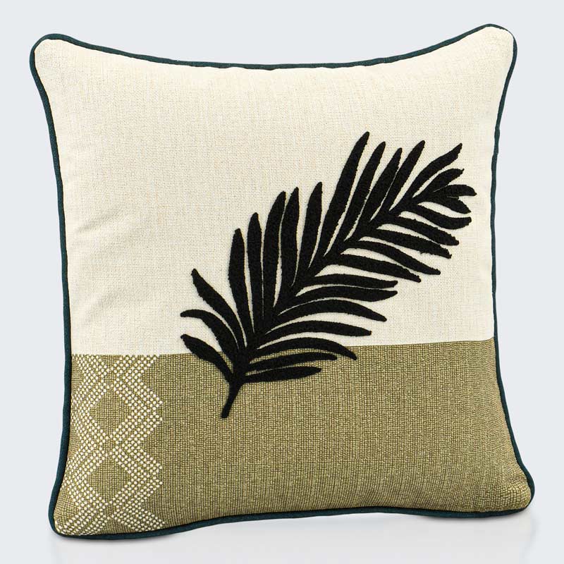 Coussin décoratif  imprimé 'Inaya' vert
