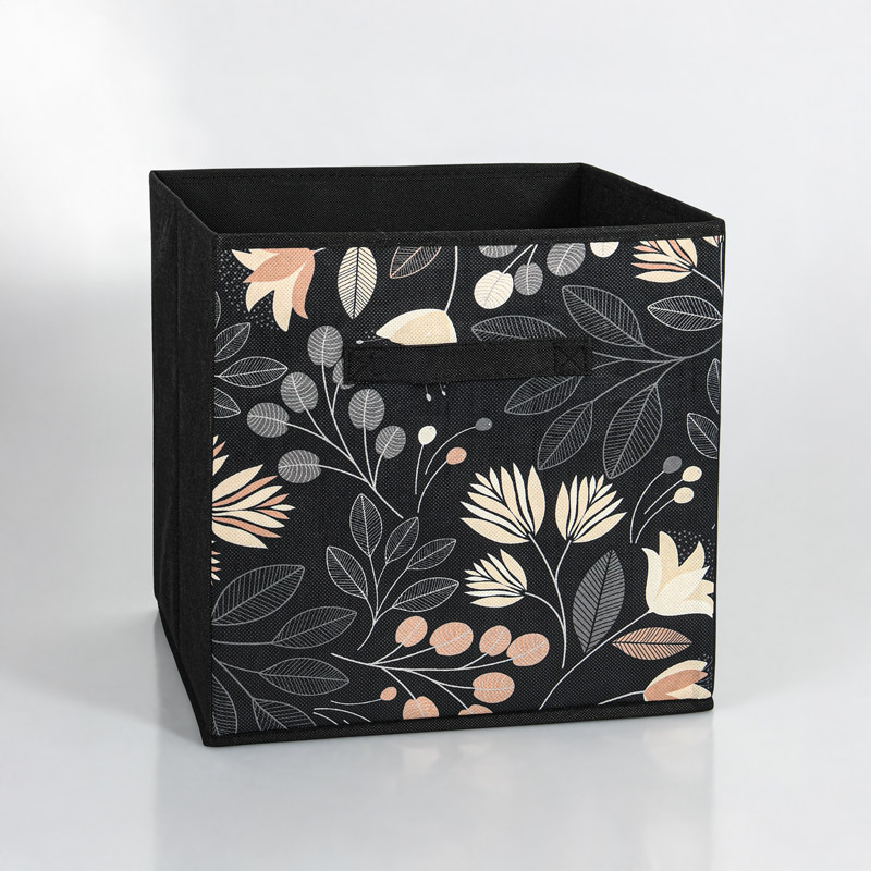 Bac de rangement pliable 'Amanda' noir