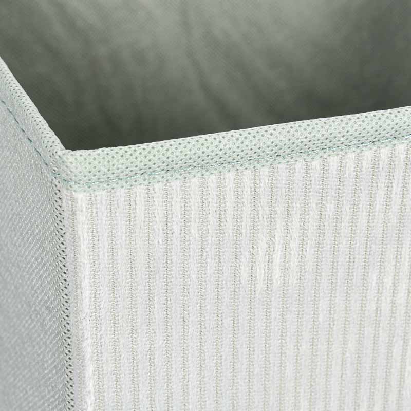 Bac de rangement imitation velours vert