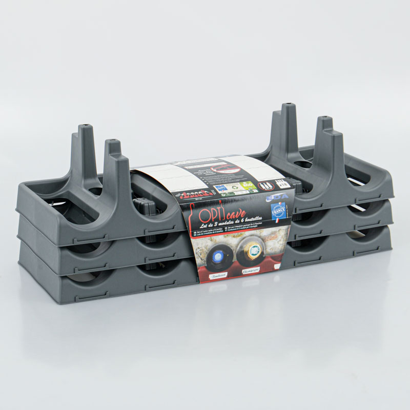 Lot de 3  modules de 6 bouteilles