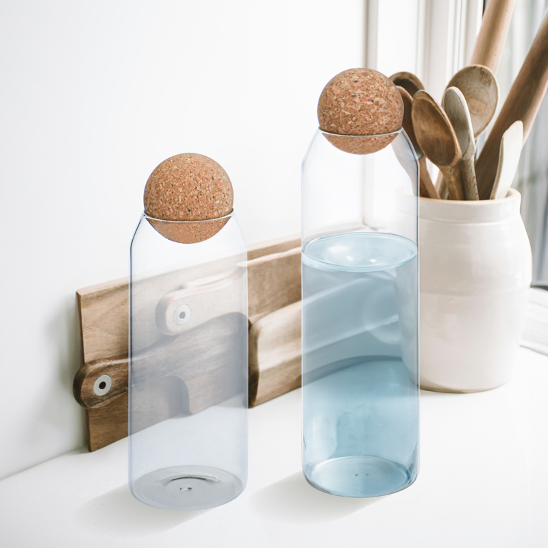 Carafe borosilicate avec bouchon de liège