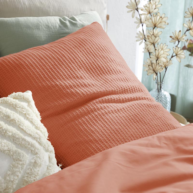 Parure 'Mahina' nid d'abeille terracotta