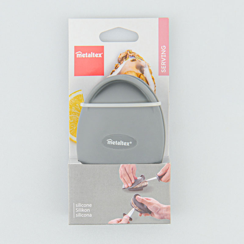 Cale-huitres en silicone gris 