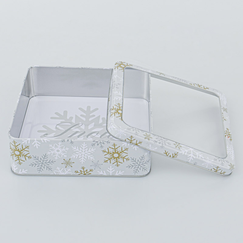 Boîte à gateaux  'Flocons Noël' 