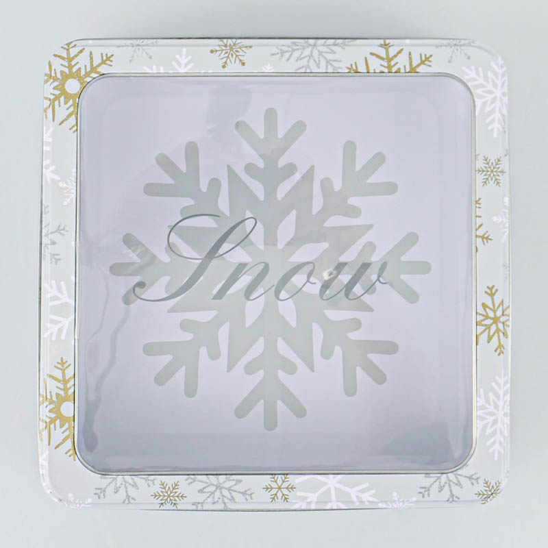 Boîte à gateaux  'Flocons Noël' 