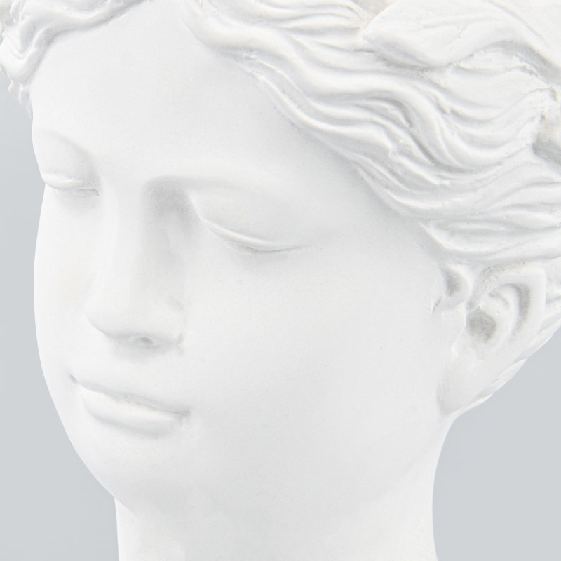 Cache-pot statue grecque blanc
