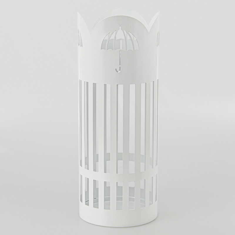 Porte parapluie métal blanc