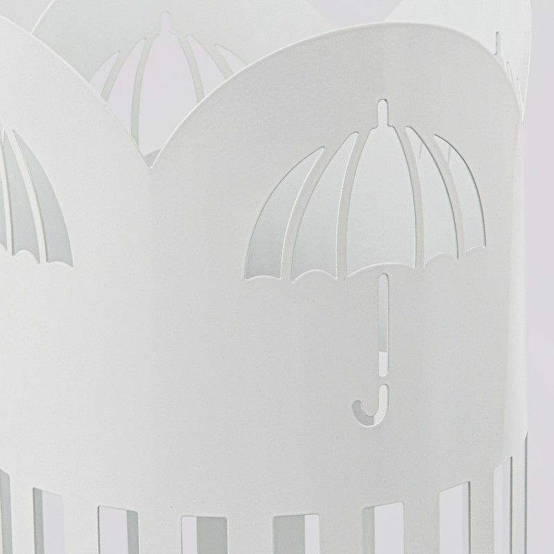 Porte parapluie métal blanc