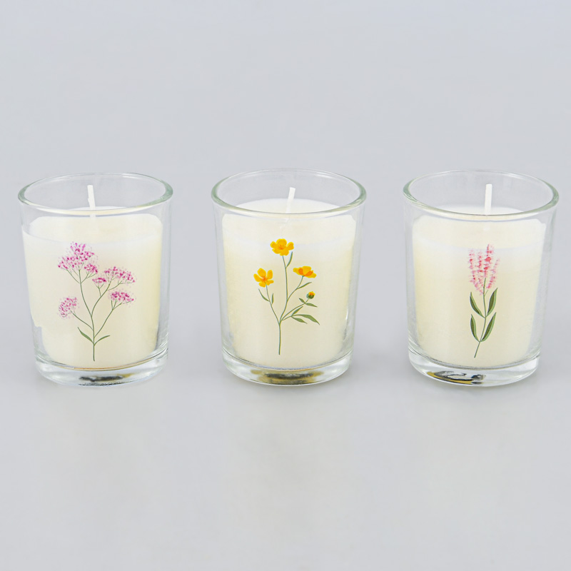 Bougie fleurs de printemps