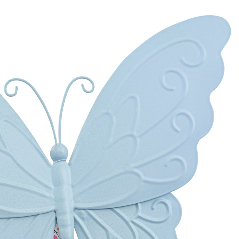 Papillon mural à suspendre en métal