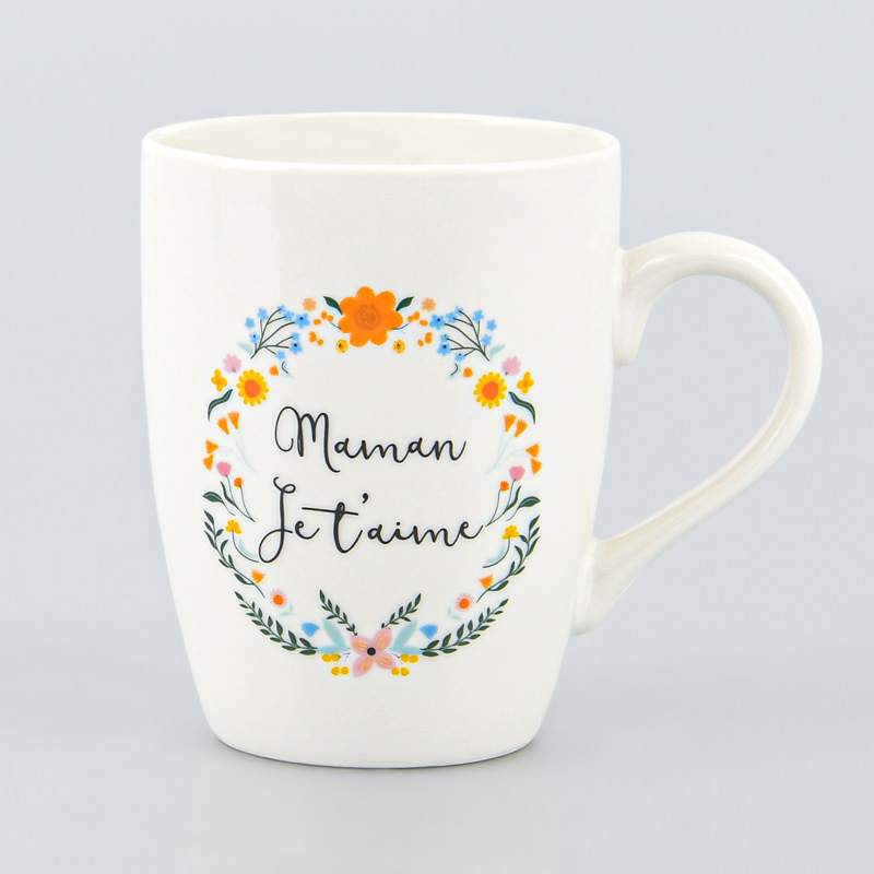 Mug décoré 'My family' Maman je t'aime 36cl 