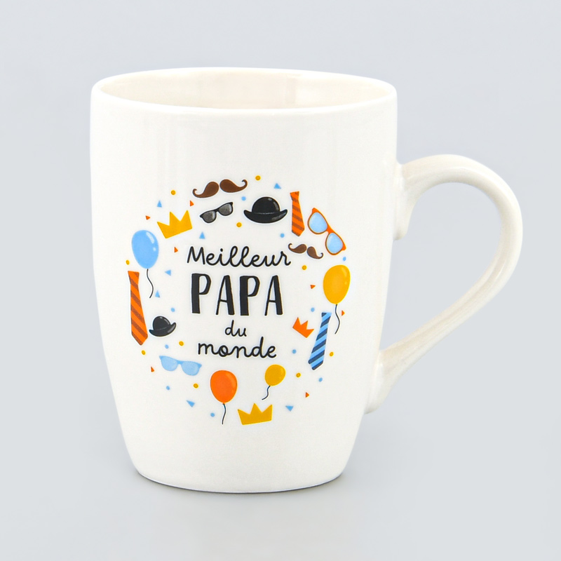 Mug décoré 'My family' Papa je t'aime 36cl 