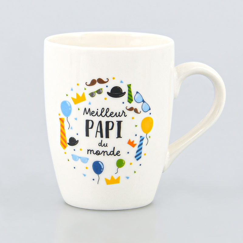 Mug décoré 'My family' Papi je t'aime 36cl 