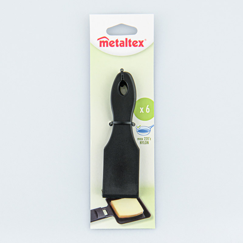 Set de 6 spatules à raclette en nylon