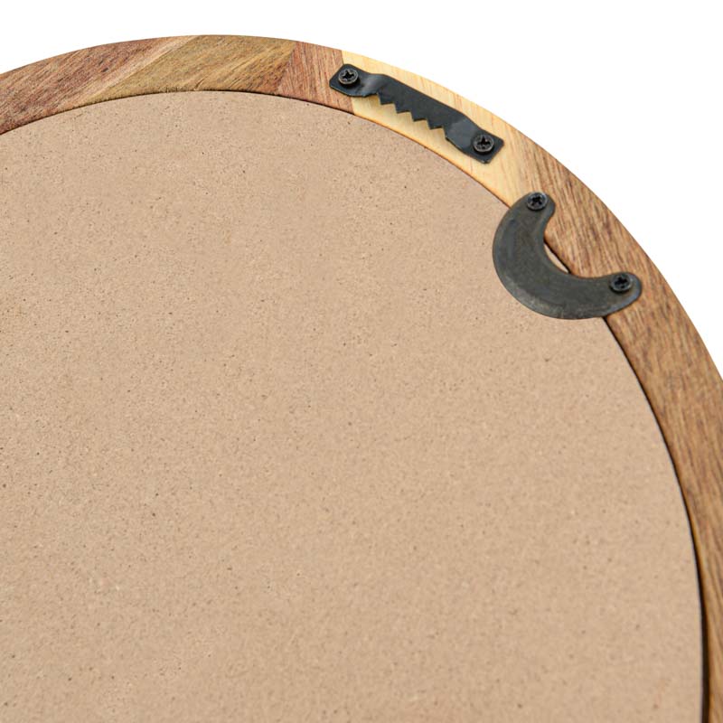 Miroir ovale forme organique en acacia 