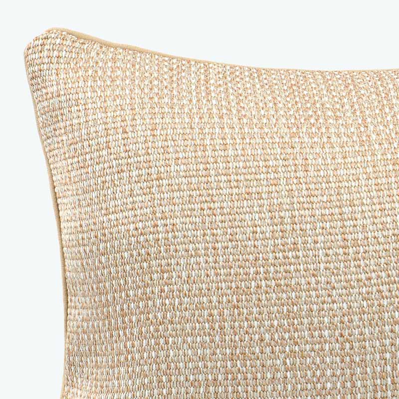 Coussin tissé jacquard 'Manaus' beige 