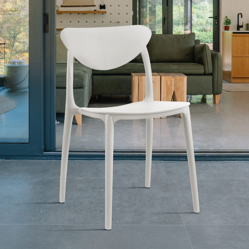 Chaise 'Florence' blanche 
